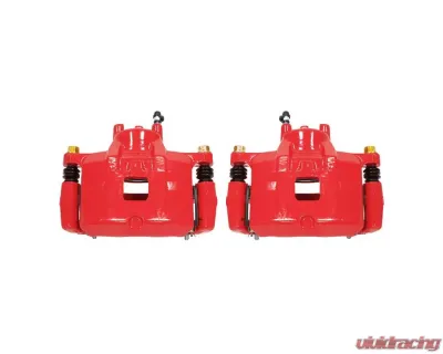 Power Stop Red Calipers w/Brackets - Pair Front Dodge Caliber 2007-2012 - S5032A