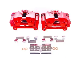 Power Stop Red Calipers w/Brackets - Pair Rear Cadillac XLR 2006-2009