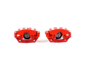 Power Stop Red Calipers w/Brackets - Pair Rear Pontiac Solstice 2006-2009