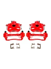 Power Stop Red Calipers w/Brackets - Pair Front Ford Focus 2008-2011                                     - S5068 - Image 2