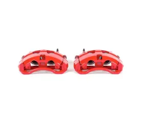 Power Stop Red Calipers w/Brackets - Pair Front Ford E-150 2008-2014