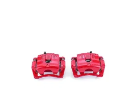 Power Stop Red Calipers w/Brackets - Pair Rear Cadillac CTS 2008-2009