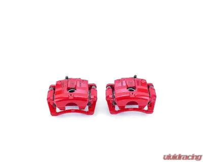 Power Stop Red Calipers w/Brackets - Pair Rear Cadillac CTS 2008-2009 - S5094A