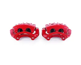 Power Stop Red Calipers w/Brackets - Pair Front Cadillac CTS 2008-2014