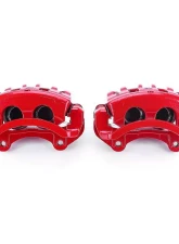 Power Stop Red Calipers w/Brackets - Pair Front Cadillac CTS 2008-2014                                     - S5168 - Image 2