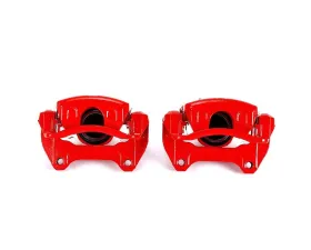 Power Stop Red Calipers w/Brackets - Pair Front Buick Cascada 2016