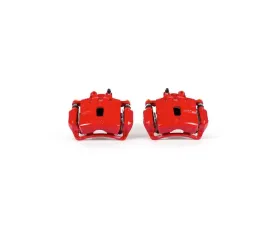 Power Stop Red Calipers w/Brackets - Pair Front Buick Regal 2016