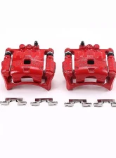 Power Stop Red Calipers w/Brackets - Pair Front Ford Fiesta 2011-2017                                     - S5304 - Image 2
