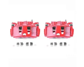 Power Stop Red Calipers w/Brackets - Pair Front Chrysler Pacifica 2017