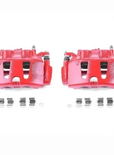 Power Stop Red Calipers w/Brackets - Pair Front Chrysler Pacifica 2017                                     - S5402 - Image 2