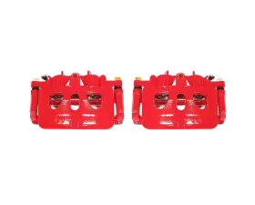 Power Stop Red Calipers w/Brackets - Pair Front Ford Explorer 2013-2017