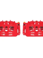 Power Stop Red Calipers w/Brackets - Pair Front Ford Explorer 2013-2017                                     - S5468 - Image 2