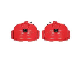 Power Stop Red Calipers w/Brackets - Pair Front Ford Escape 2013-2017
