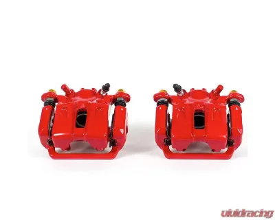 Power Stop Red Calipers w/Brackets - Pair Rear Acura TL 2009-2014 - S6026