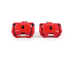 Power Stop Red Calipers w/Brackets - Pair Front Nissan Maxima 2009-2014