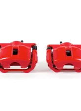 Power Stop Red Calipers w/Brackets - Pair Front Nissan Maxima 2009-2014                                     - S6030 - Image 2