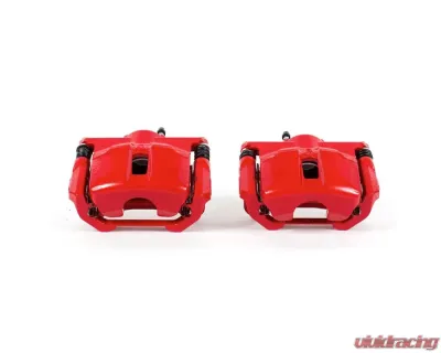 Power Stop Red Calipers w/Brackets - Pair Front Nissan Maxima 2009-2014 - S6030