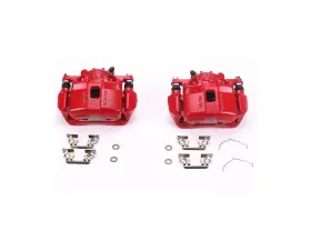 Power Stop Red Calipers w/Brackets - Pair Front Acura ILX 2013-2015