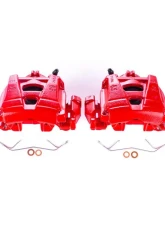 Power Stop Red Calipers w/Brackets - Pair Front Audi Q3 2015-2018                                     - S6156 - Image 2