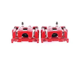 Power Stop Red Calipers w/Brackets - Pair Rear Nissan Maxima 2009-2014