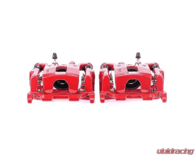Power Stop Red Calipers w/Brackets - Pair Rear Nissan Maxima 2009-2014 - S6240