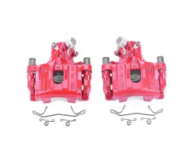 Power Stop Red Calipers w/Brackets - Pair Rear Ford Focus 2012-2017