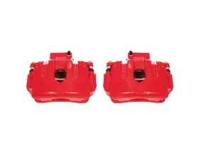 Power Stop Red Calipers w/Brackets - Pair Front Hyundai Genesis Coupe 2010-2016