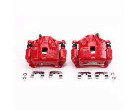 Power Stop Red Calipers w/Brackets - Pair Front Hyundai Elantra 2013-2016