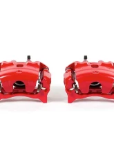 Power Stop Red Calipers w/Brackets - Pair Front Nissan Altima 2013-2017                                     - S7102 - Image 2