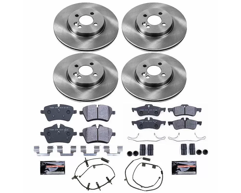 Power Stop Track Day SPEC Brake Kit Front & Rear Mini Cooper 2007-2008 - TDSK6299
