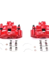 Power Stop Red Calipers w/Brackets - Pair Front Mazda Mazda 6 2003-2005                                     - S2706 - Image 2