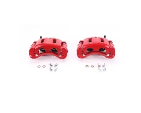 Power Stop Red Calipers w/Brackets - Pair Front Chevrolet Blazer 1998-2005