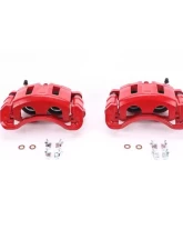 Power Stop Red Calipers w/Brackets - Pair Front Chevrolet Blazer 1998-2005                                     - S4694 - Image 2