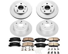 Power Stop Z17 Evolution Geomet Coated Brake Kit Front & Rear Toyota Camry 1992-1996