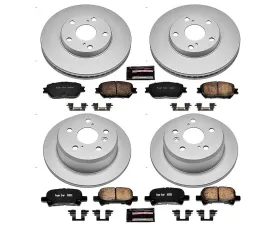 Power Stop Z17 Evolution Geomet Coated Brake Kit Front & Rear Toyota Camry 2002-2006