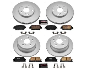 Power Stop Z17 Evolution Geomet Coated Brake Kit Front & Rear Toyota Camry 2002-2006