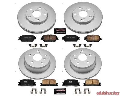 Power Stop Z17 Evolution Geomet Coated Brake Kit Front & Rear Toyota Camry 2002-2006 - CRK1066