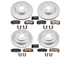 Power Stop Z17 Evolution Geomet Coated Brake Kit Front & Rear Subaru Legacy 1996