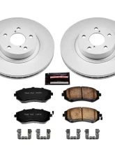 Power Stop Z17 Evolution Geomet Coated Brake Kit Front Saab 9-2X 2005-2006                                     - CRK1124 - Image 2