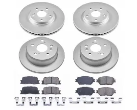 Power Stop Z17 Evolution Geomet Coated Brake Kit Front & Rear Toyota Camry 2002-2004