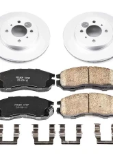 Power Stop Z17 Evolution Geomet Coated Brake Kit Front Mitsubishi Mirage 1998-2002                                     - CRK1214 - Image 2
