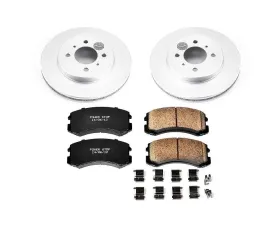 Power Stop Z17 Evolution Geomet Coated Brake Kit Front Mitsubishi Lancer 2002-2007