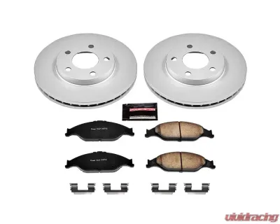 Power Stop Z17 Evolution Geomet Coated Brake Kit Front Ford Mustang 1999-2004 - CRK1301
