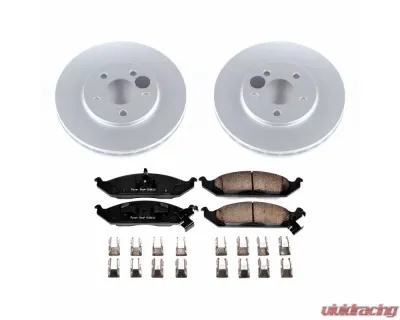 Power Stop Z17 Evolution Geomet Coated Brake Kit Front Chrysler Cirrus 1995-2000 - CRK1676