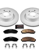 Power Stop Z17 Evolution Geomet Coated Brake Kit Front Ford Explorer Sport 2001-2003                                     - CRK1923 - Image 2