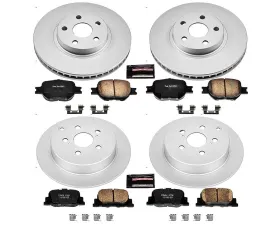 Power Stop Z17 Evolution Geomet Coated Brake Kit Front & Rear Scion tC 2005-2010