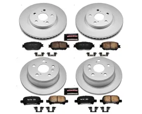 Power Stop Z17 Evolution Geomet Coated Brake Kit Front & Rear Toyota Camry 2002
