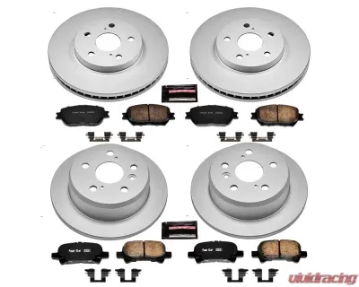 Power Stop Z17 Evolution Geomet Coated Brake Kit Front & Rear Toyota Camry 2002 - CRK2415