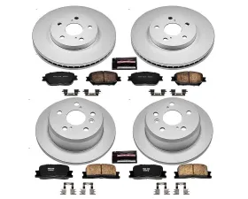 Power Stop Z17 Evolution Geomet Coated Brake Kit Front & Rear Toyota Camry 2002
