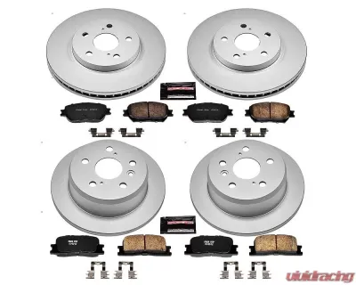 Power Stop Z17 Evolution Geomet Coated Brake Kit Front & Rear Toyota Camry 2002 - CRK2416